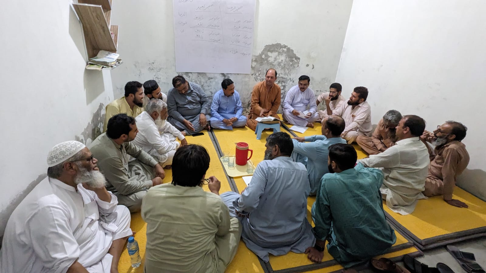 Community learning circle with local members