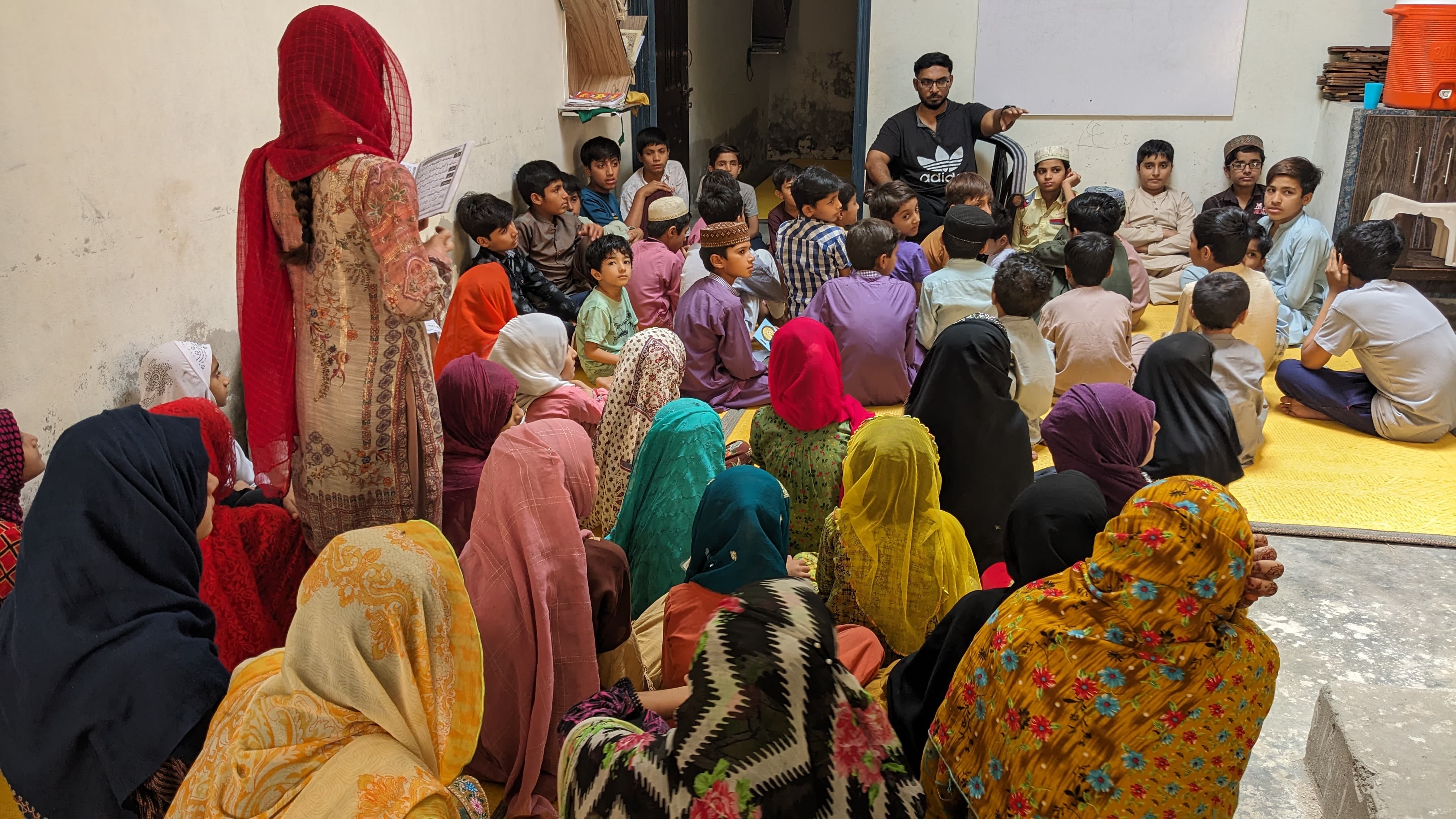 Youth activity circle in community session